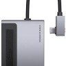 USB-С хаб Baseus 1USB/1C/TF/SD/HDMI 4K/3.5мм (CAHUB-DA0G) серебристый