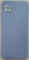 Накладка для Samsung Galaxy A22S силикон матовый голубой