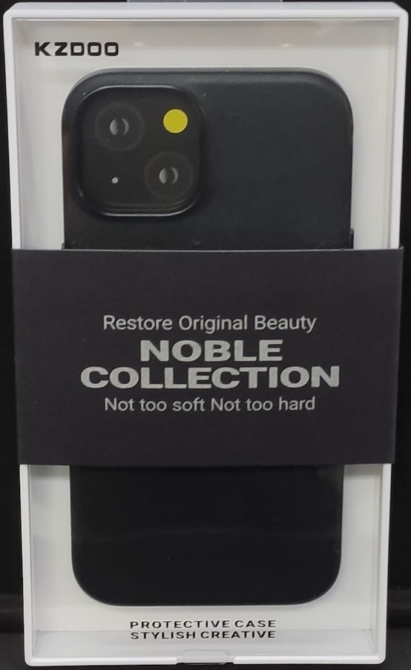 Накладка для i-Phone 14 Plus K-Doo Noble кожаная черная