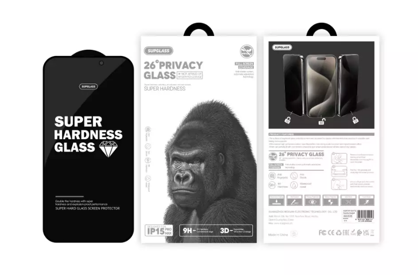 Защитное стекло Антишпион для i-Phone 14/13/13 Pro 6.1" Supglass XC-12 3D