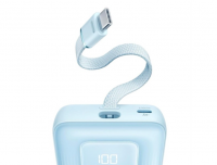 Powerbank Anker Zolo (1688) 10000mAh 30W 1USB/1C с проводом Type-C синий