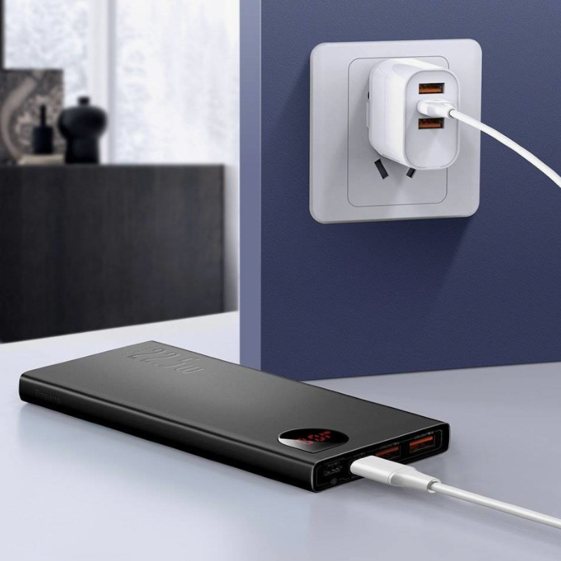 Powerbank Baseus Adaman 10000mAh 2USB/USB-C 3A 22.5W PPAD070001 черный