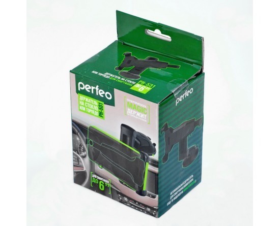 Держатель в автомобиль Perfeo PH-531 до 6,0"/ на стекло/ торпеду