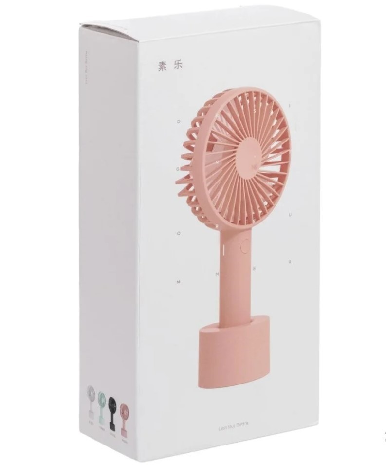 Вентилятор портативный Xiaomi Solove N9 (с док-станцией) розовый