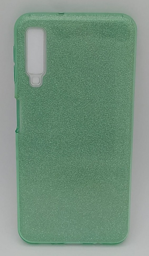 Накладка для Samsung Galaxy A7 (2018) силикон блестящий в ассортименте