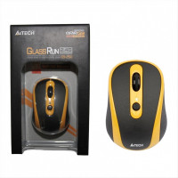 Мышь беспроводная A4Tech G9-250 черно-жёлтая