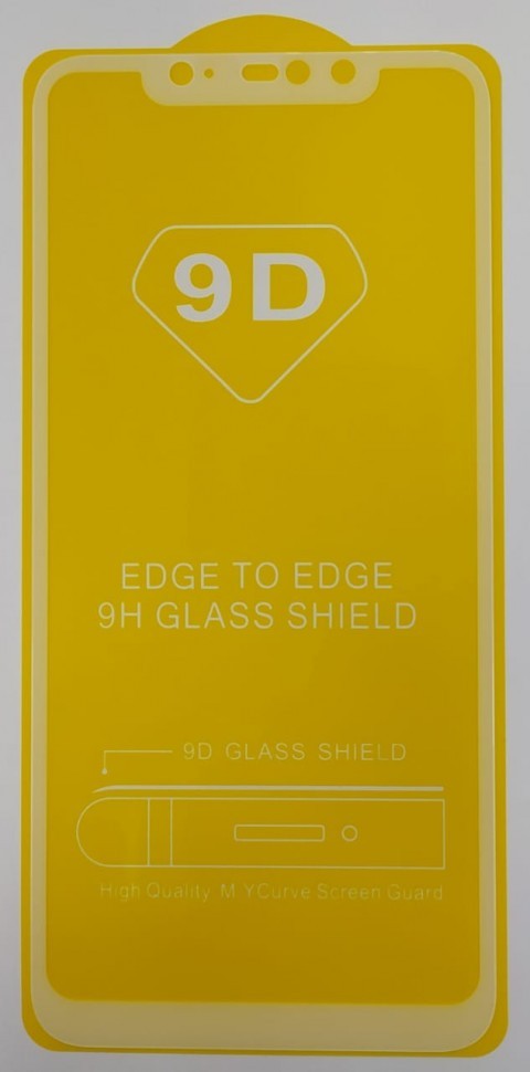 Защитное стекло для Xiaomi Redmi Note 6 Pro 9D белое