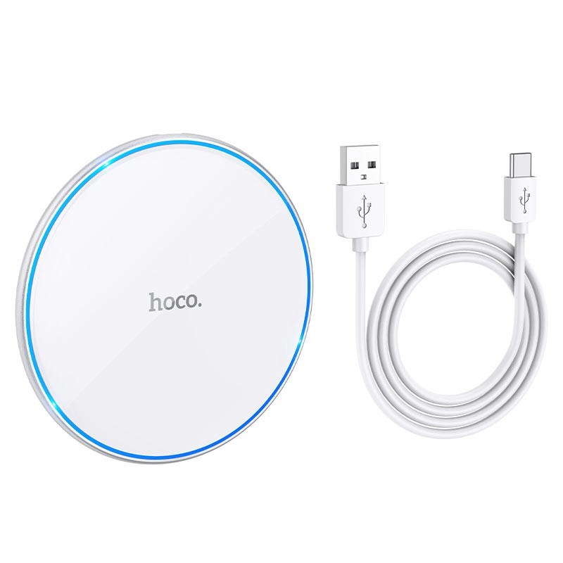 Беспроводное заряд. устр. Hoco CW6 Pro 15W белое