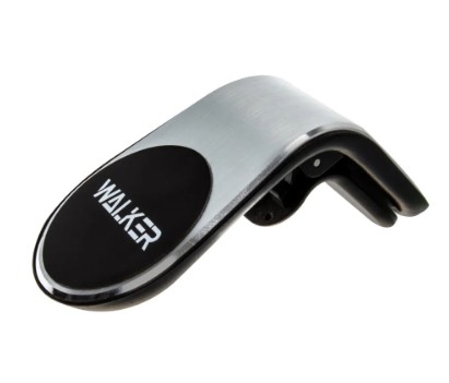 Держатель в автомобиль в воздуховод магнитный Walker CX-004 серебристый