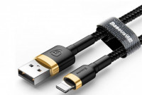 Usb Кабель-зарядка Lightning Baseus Cafule 2A 3м (CALKLF-RV1) черно-золотистый