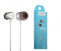 Стереонаушники Hoco M16 с микрофоном серебристые