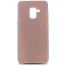 Накладка для Samsung Galaxy A7 (2018)/A8 Plus Silicone cover пудро