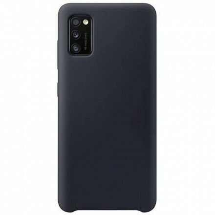 Накладка для Samsung Galaxy A41 Silicone cover черная