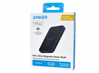 Powerbank с беспроводной зарядкой Anker MagGo Ultra-Slim 10000mAh 1USB/1C (A1664) черный