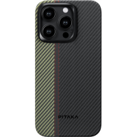 Накладка для i-Phone 15 Pro Max 6.7&quot; Pitaka Magez Case 4 600D Overture, кевлар (арамид)