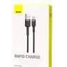 Usb Кабель-зарядка TYPE-C Baseus Cafule 3A 1м (CATKLF-BG1) черный
