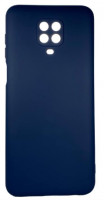 Накладка для Xiaomi Redmi Note 9 Pro Silicone cover темно-синяя