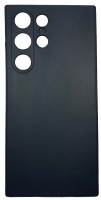 Чехол-накладка для Samsung Galaxy S23 Ultra силикон матовый чёрный