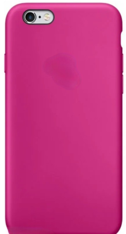 Чехол-накладка  i-Phone 6/6s Silicone icase  №54 фруктово-розовая