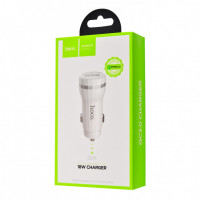 Автомобильное заряд. устр. Hoco Z27A 1USB QC3.0 2.4А, белое