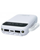 Powerbank Xreel 10000mAh 2USB/1USB-C с проводом Type-C/Lightning/Micro белый