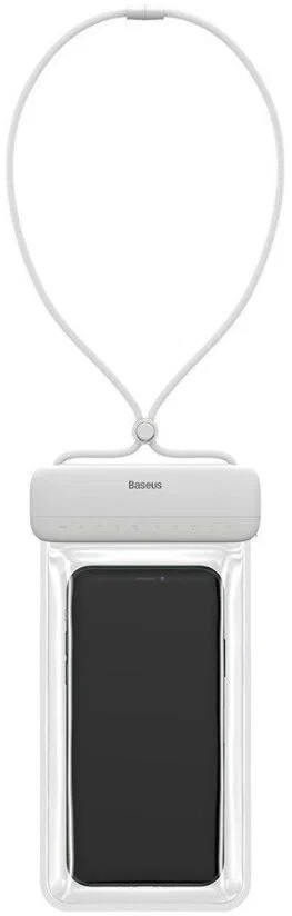 Водонепроницаемый чехол Baseus Let's Go Slip Cover Waterproof Bag 7.2" (ACFSD-D02) белый