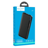 Powerbank Hoco J82 10000mAh 2USB 2A с индикатором белый
