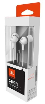 Наушники с микрофоном JBL C100SI 1.2м белые