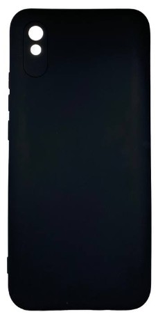 Накладка для Xiaomi Redmi 9А Silicone cover без логотипа черная