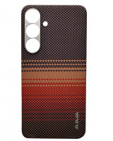 Накладка для Samsung Galaxy S25+ Pitaka Tactile Woven Case (Sunset)