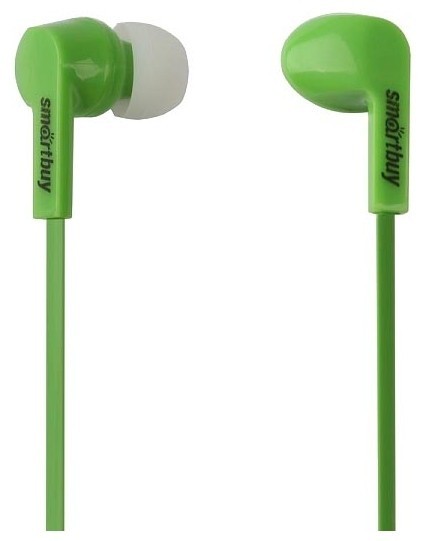 Стереонаушники внутриканальные Smartbuy Prime SBE-160 1.2м зеленые