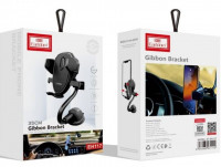 Держатель в автомобиль на присоске Earldom EH117 зажим серебристый