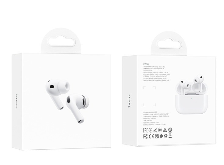 Беспроводные наушники TWS Hoco EW96 белые