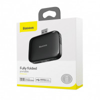 Переходник Baseus Fully USB на 4USB 2.0 (CAHUB-CW01) черный