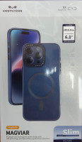 Накладка для i-Phone 15 Pro Keephone Magviar Magsafe синяя
