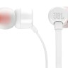 Наушники с микрофоном JBL T110 1.2м белые
