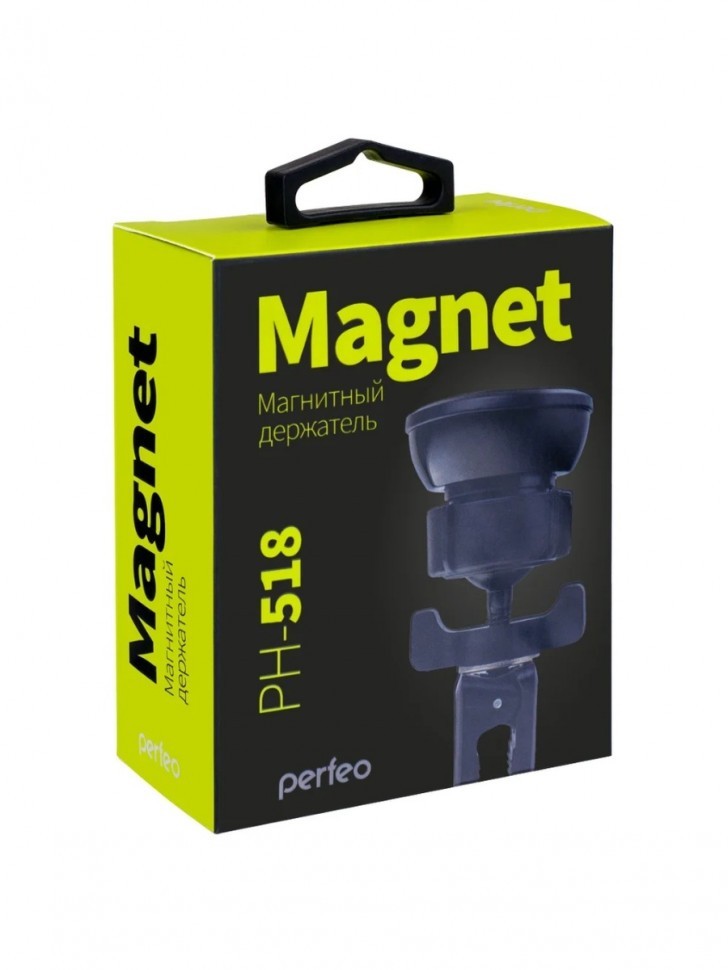 Держатель в автомобиль в воздуховод Perfeo PH-518 до 6,5" магнитный черный