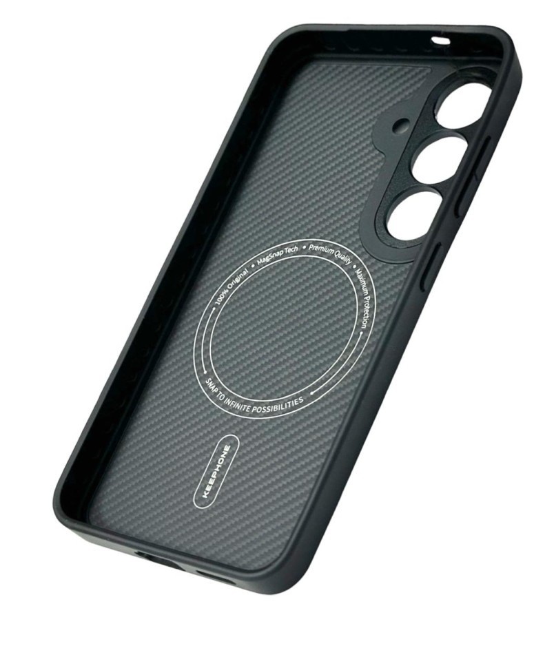 Накладка для Samsung Galaxy S25 Keephone Kevlar Marcus Magsafe черный