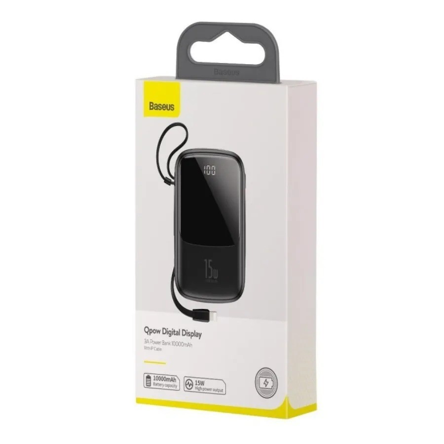 Powerbank Baseus Qpow 20000mAh 1USB/USB-C 22.5W с проводом Type-C (PPQD-01) черный