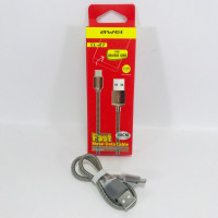 Usb Кабель-зарядка Micro Awei CL-27 2.4A 30см металлический золотой