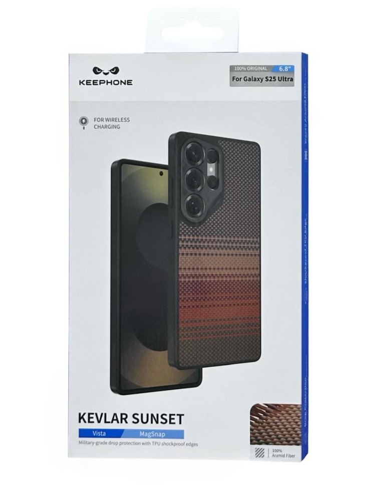 Накладка для Samsung Galaxy S25 Ultra Keephone Kevlar Sunset Magsafe