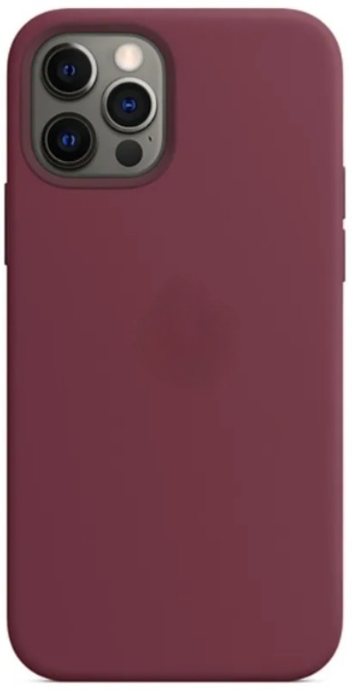 Чехол-накладка  i-Phone 13 Pro Silicone icase  №52 бордовая