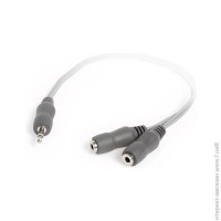 Кабель соединительный 2 х 3.5 гнездо&lt;-&gt;3.5 mm штекер Techlink, стерео-аудио, 0,3m