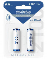 Аккумулятор NiMh Smartbuy AA/2BL 2100 mAh (24/240) (SBBR-2A02BL2100)