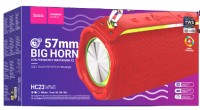 Bluetooth колонка Hoco HC23 BT5.3/2400mAh/6ч/10Вт/TF/FM/USB/AUX красная