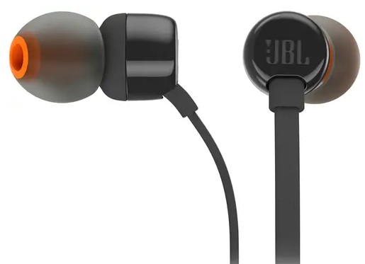 Наушники с микрофоном JBL T110 1.2м черные