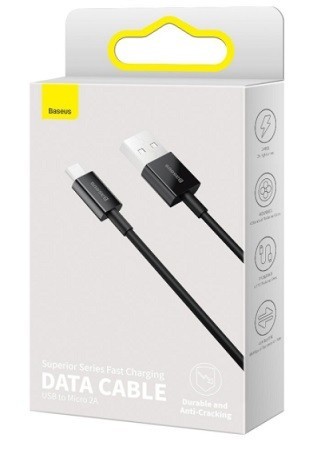 Usb Кабель-зарядка Micro Baseus Superior 2.1A 1м (CAMYS-01) черный