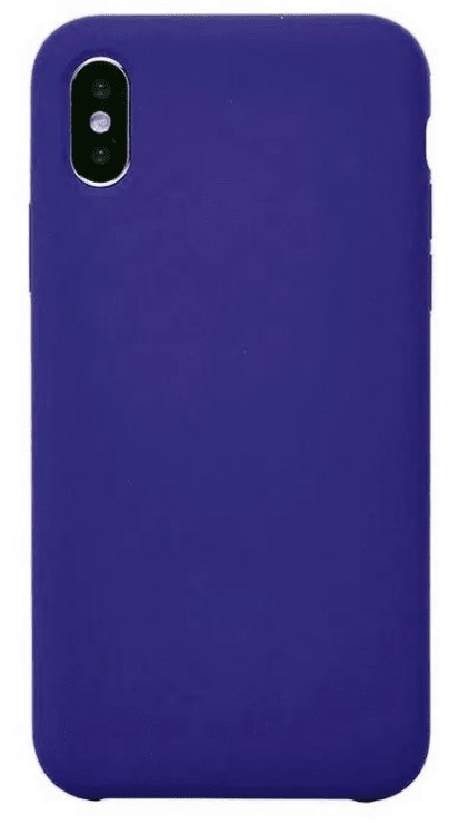 Чехол-накладка  i-Phone X/XS Silicone icase  №40 ярко-синяя