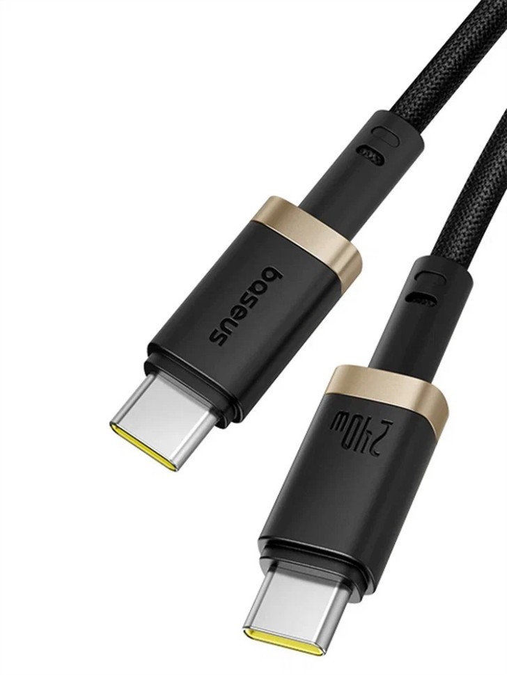 Кабель-зарядка Type-C на Type-C Baseus Dura Series 240W 1м (P10377803U03-00) черно-золотистый