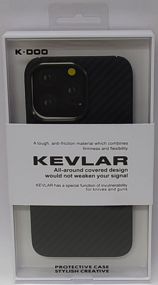 Накладка для i-Phone 13 Pro K-Doo Kevlar пластик черная